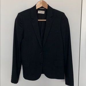 Saint Laurent Black Tailored Wool Blazer